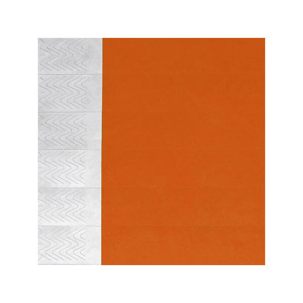 pulseira tyvek laranjada para controle de convidados